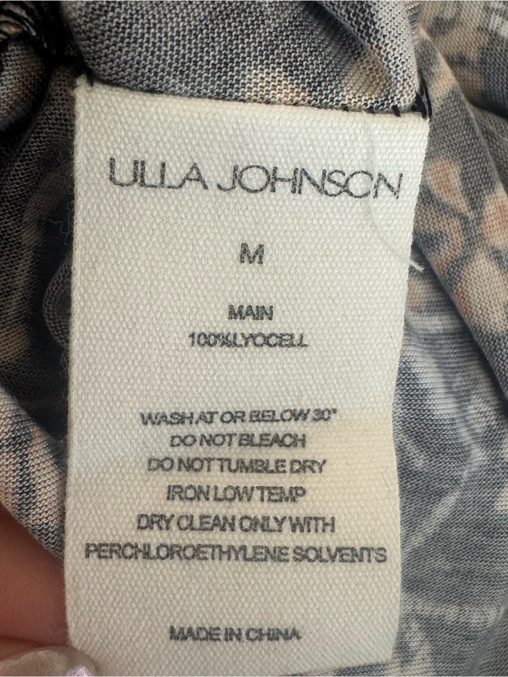 NWOT Ulla Johnson Elise Black Maxi Dress with Orange Floral Print Fall Wardrobe - Picture 5 of 5